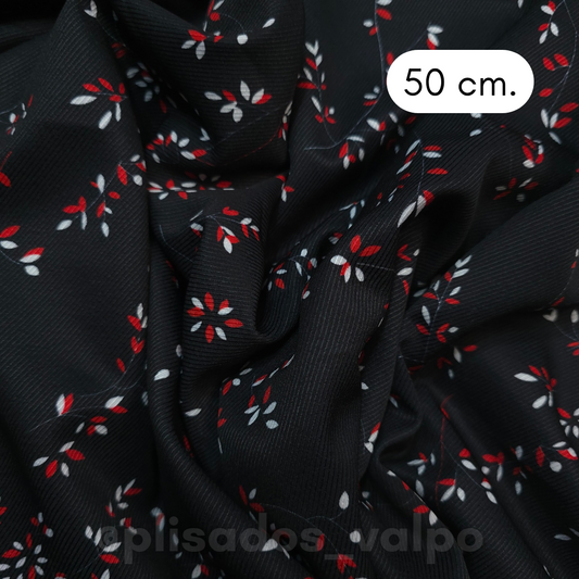 Microfibra / Botanical Navy 1/2 mt