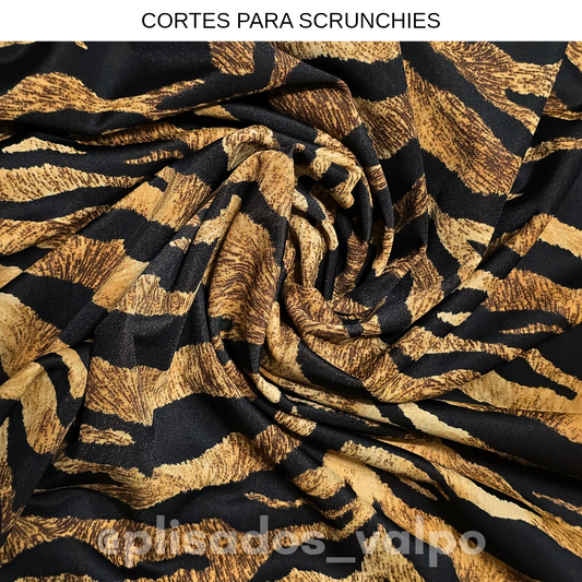 Lycra Dupont / Animal print caramelo