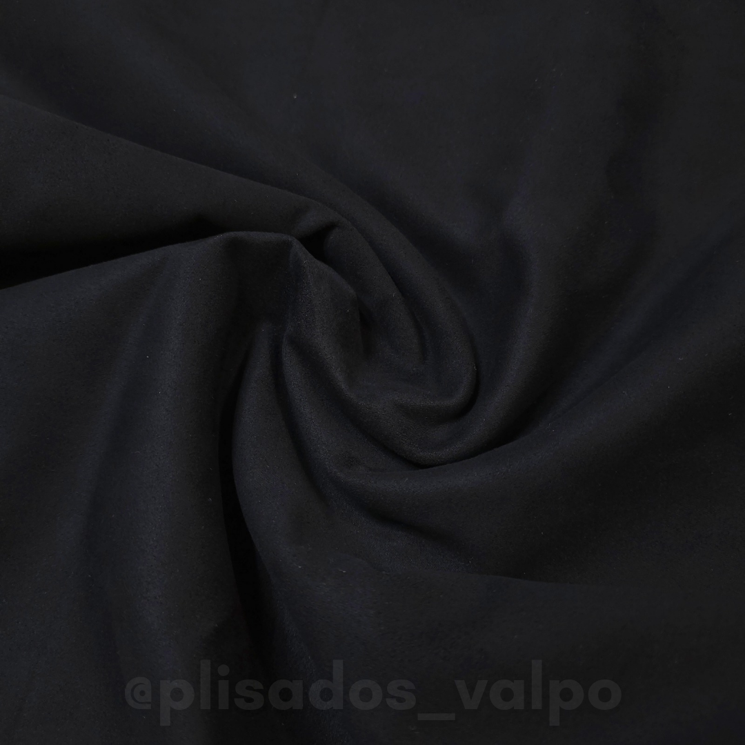 Scuba suede / negro 1 mt.