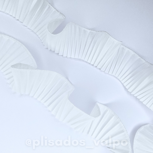 Mini plisado / Full blanco
