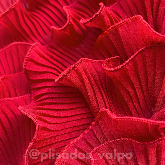 Plisado gasa / rojo