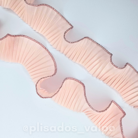 Mini plisado / Damasco pastel B.Rosé