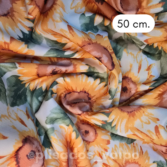 Lycra Dupont / Girasoles 1/2 mt