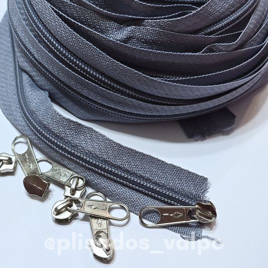 Cierre Nylon N°5 65cm Gris