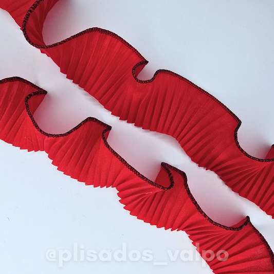 Mini plisado / Rojo B.Negro