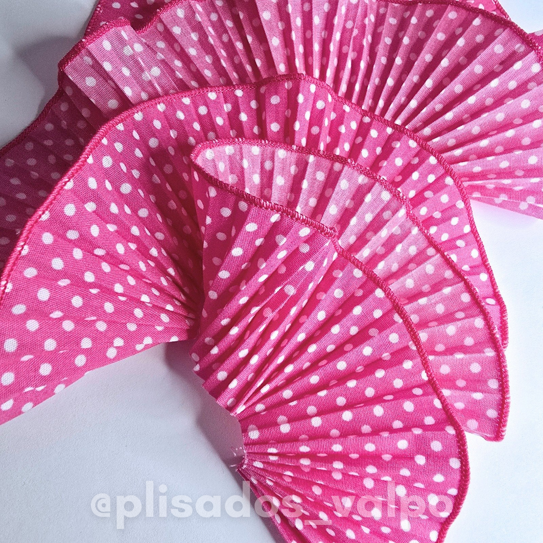 Plisado popelina / Rosa pin up