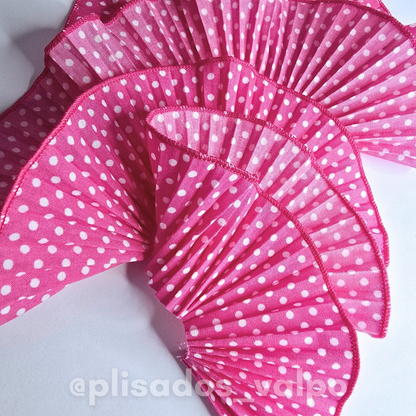 Plisado popelina / Rosa pin up