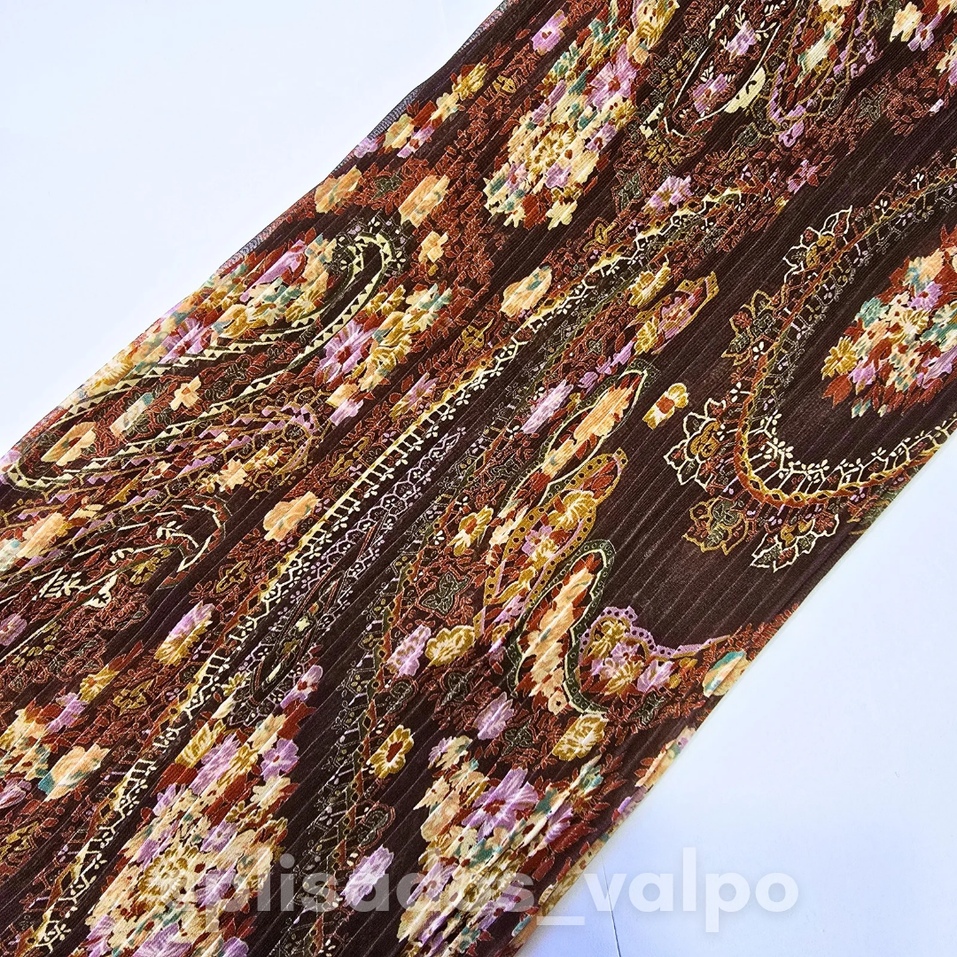 Plisado gasa / vintage paisley