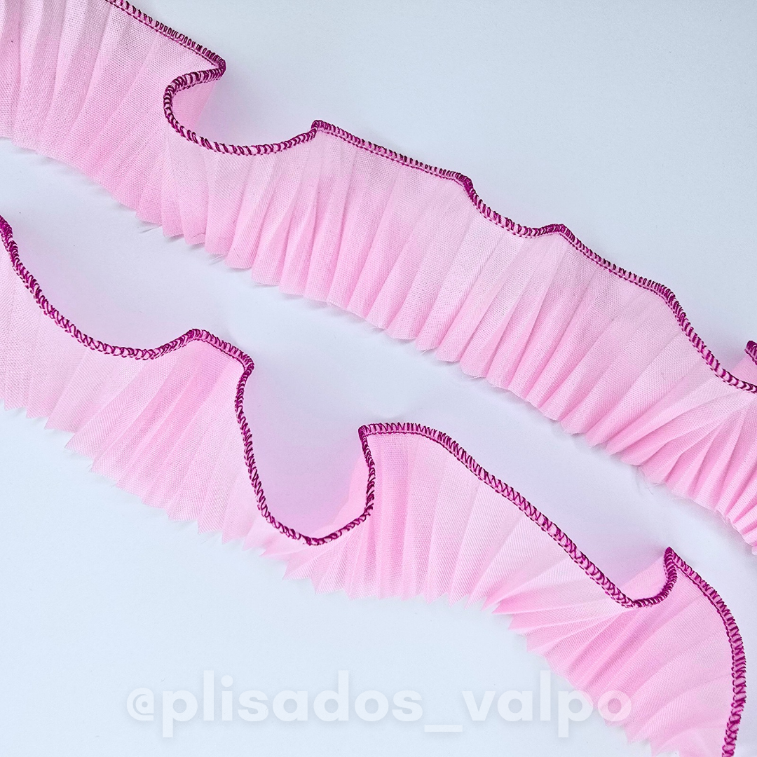 Mini plisado / Rosado bebé B.Fucsia