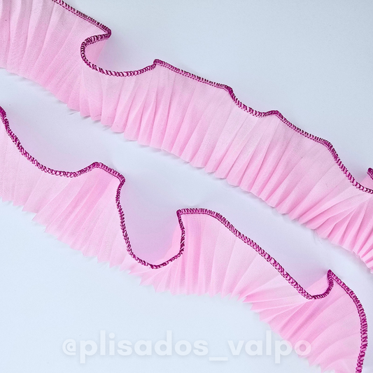 Mini plisado / Rosado bebé B.Fucsia