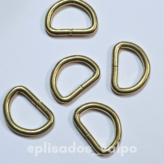 Media luna dorada 18,5mm