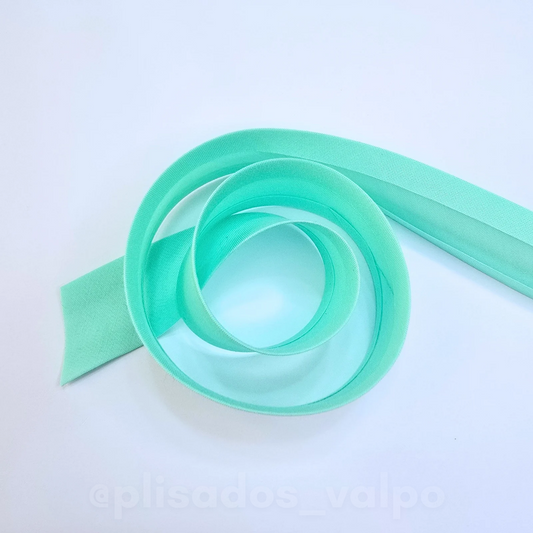 Sesgo 25 mm verde agua / 20 mts