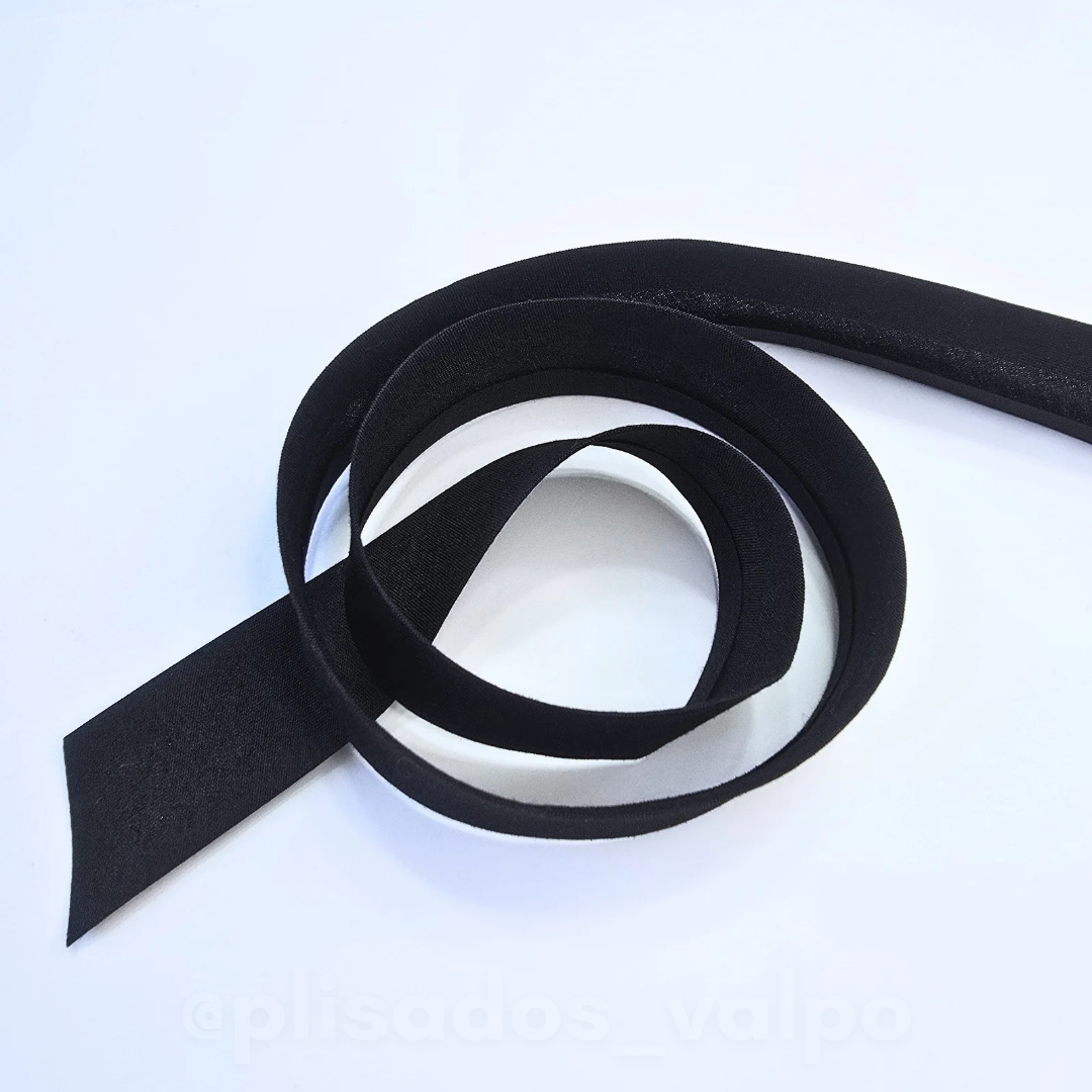 Sesgo 25 mm negro / 20 mts