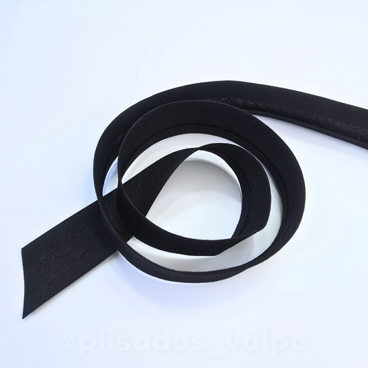 Sesgo 25 mm negro / 20 mts