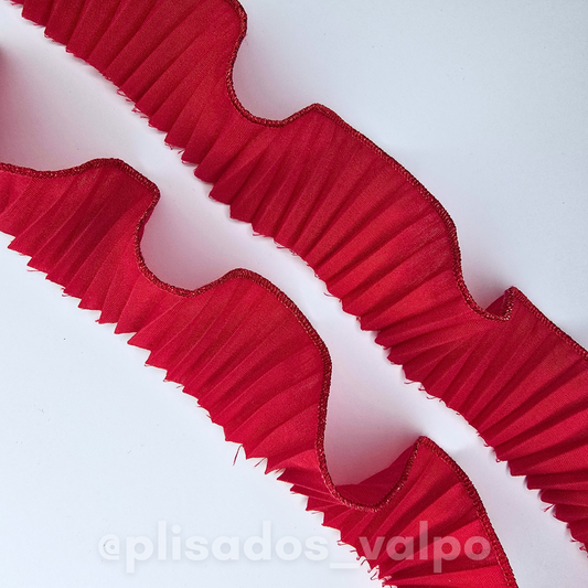Mini plisado / Full rojo
