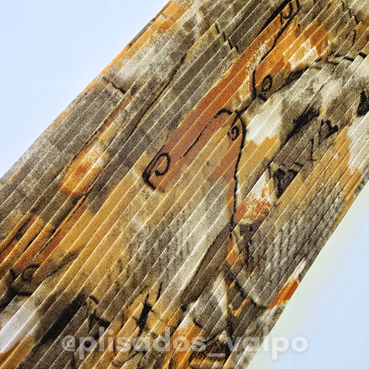 Plisado micro fibra / Aesthetic naranja