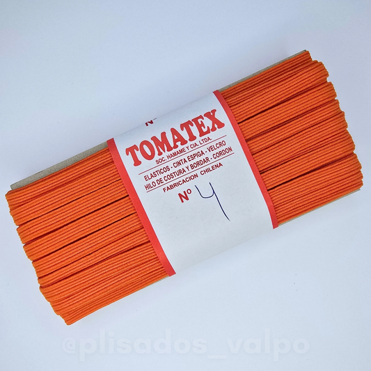 Elástico TOMATEX N°4 / naranjo