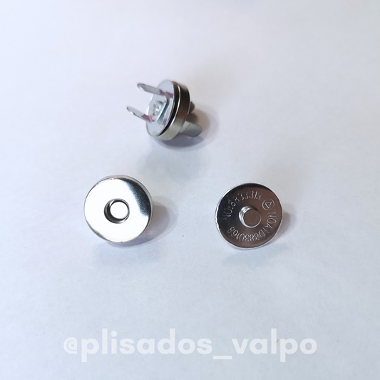 Broche magnetico niquelado 14mm