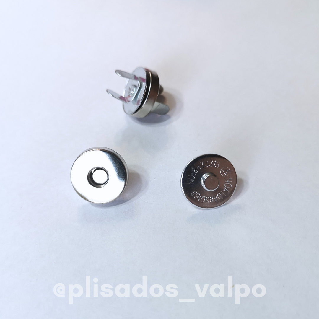 Broche magnetico niquelado 14mm