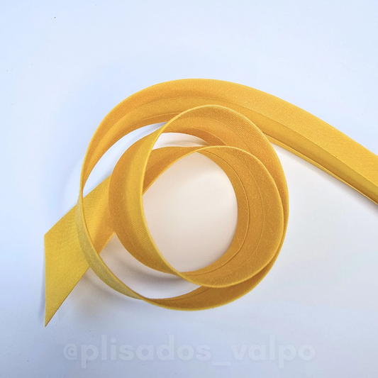 Sesgo 25 mm mostaza / 20 mts