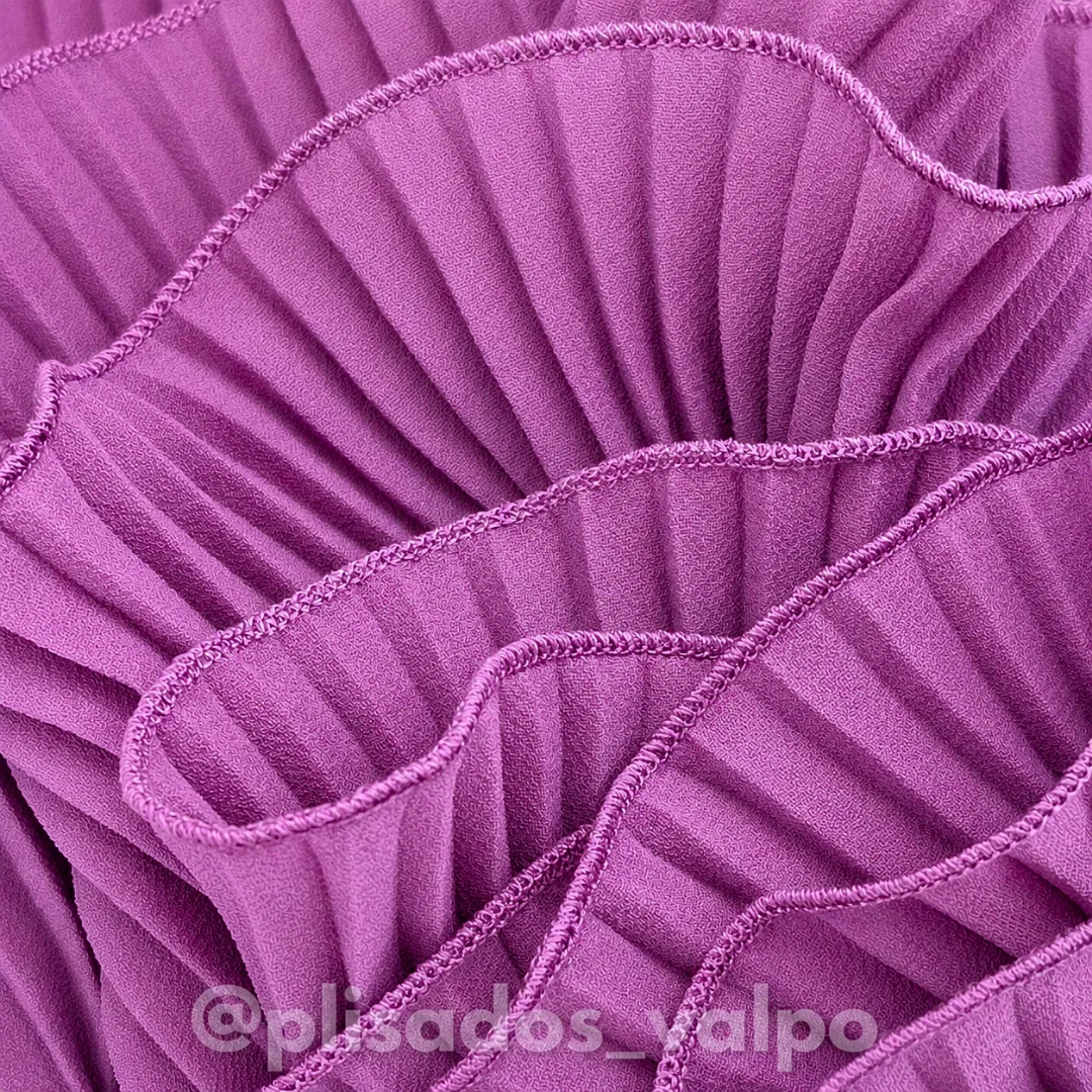 Plisado gasa / malva