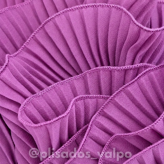 Plisado gasa / malva