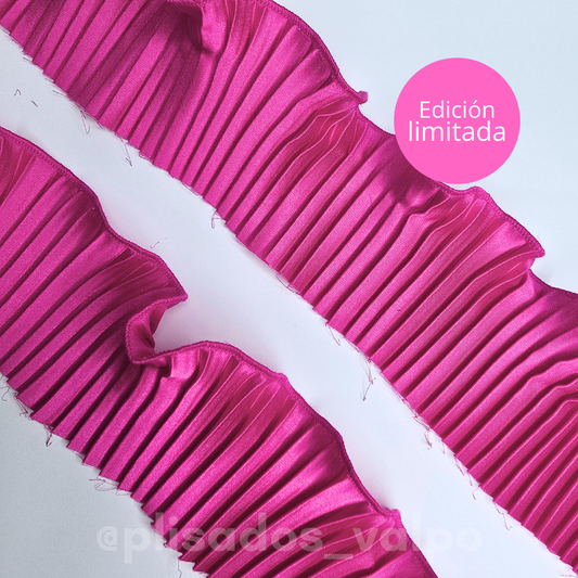 Plisado satín / fucsia