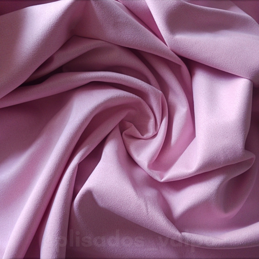 Scuba suede / rosado pastel 1 mt.