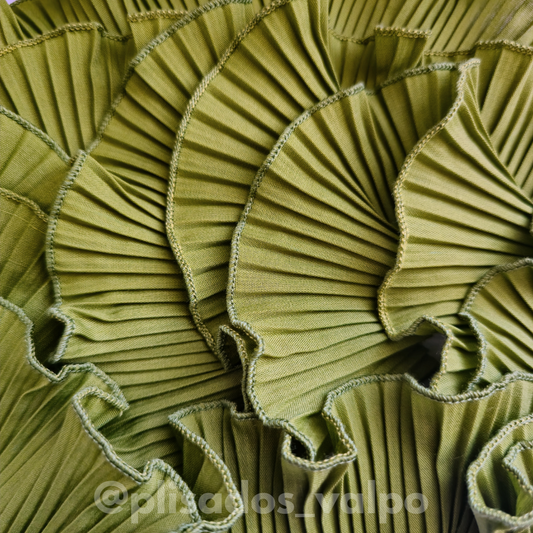 Plisado popelina / olivo