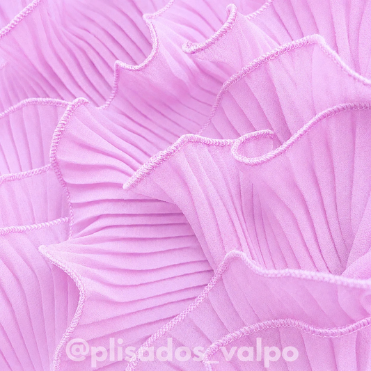 Plisado gasa / rosado