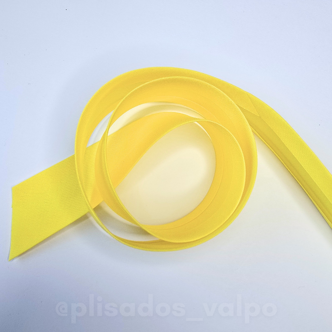 Sesgo 25 mm amarillo / 20 mts