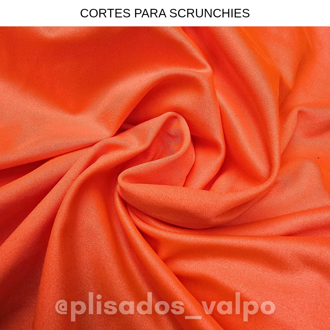Lycra Dupont / naranja neón satinado