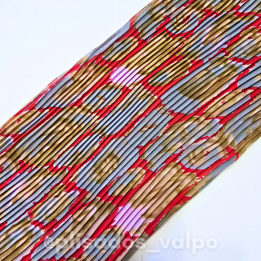 Plisado gasa / Aesthetic rojo