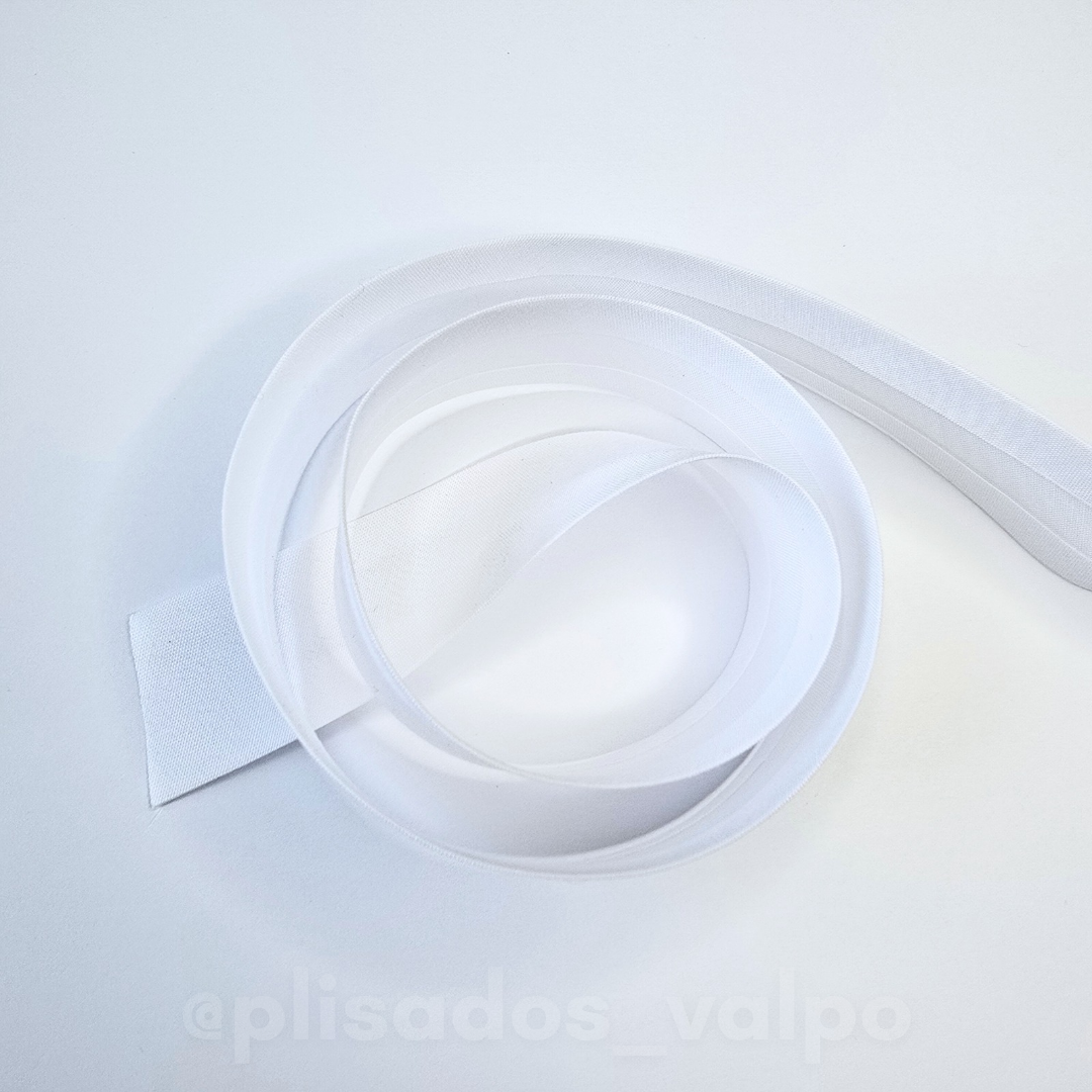 Sesgo 25 mm blanco / 20 mts