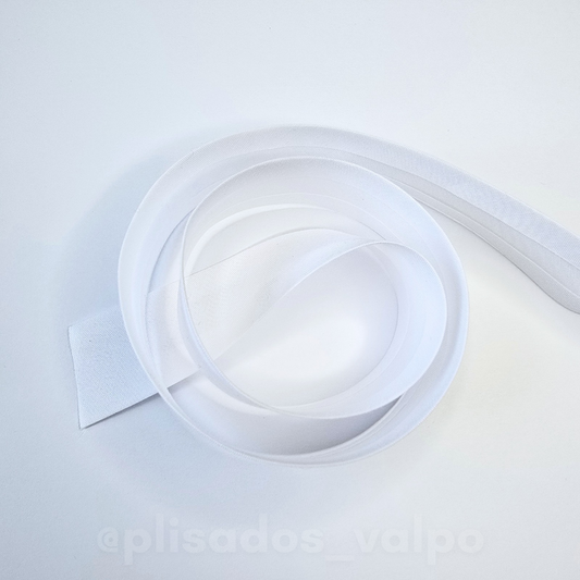 Sesgo 25 mm blanco / 20 mts